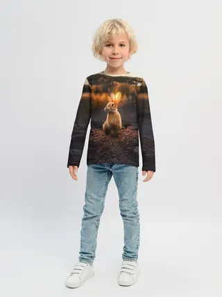 Детский лонгслив / Солнечный зайчик