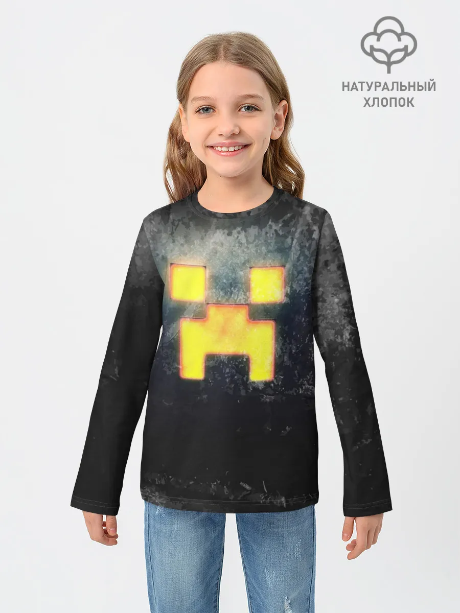 Детский лонгслив / BLACK Creeper