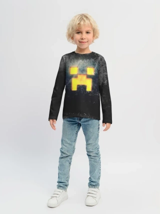 Детский лонгслив / BLACK Creeper
