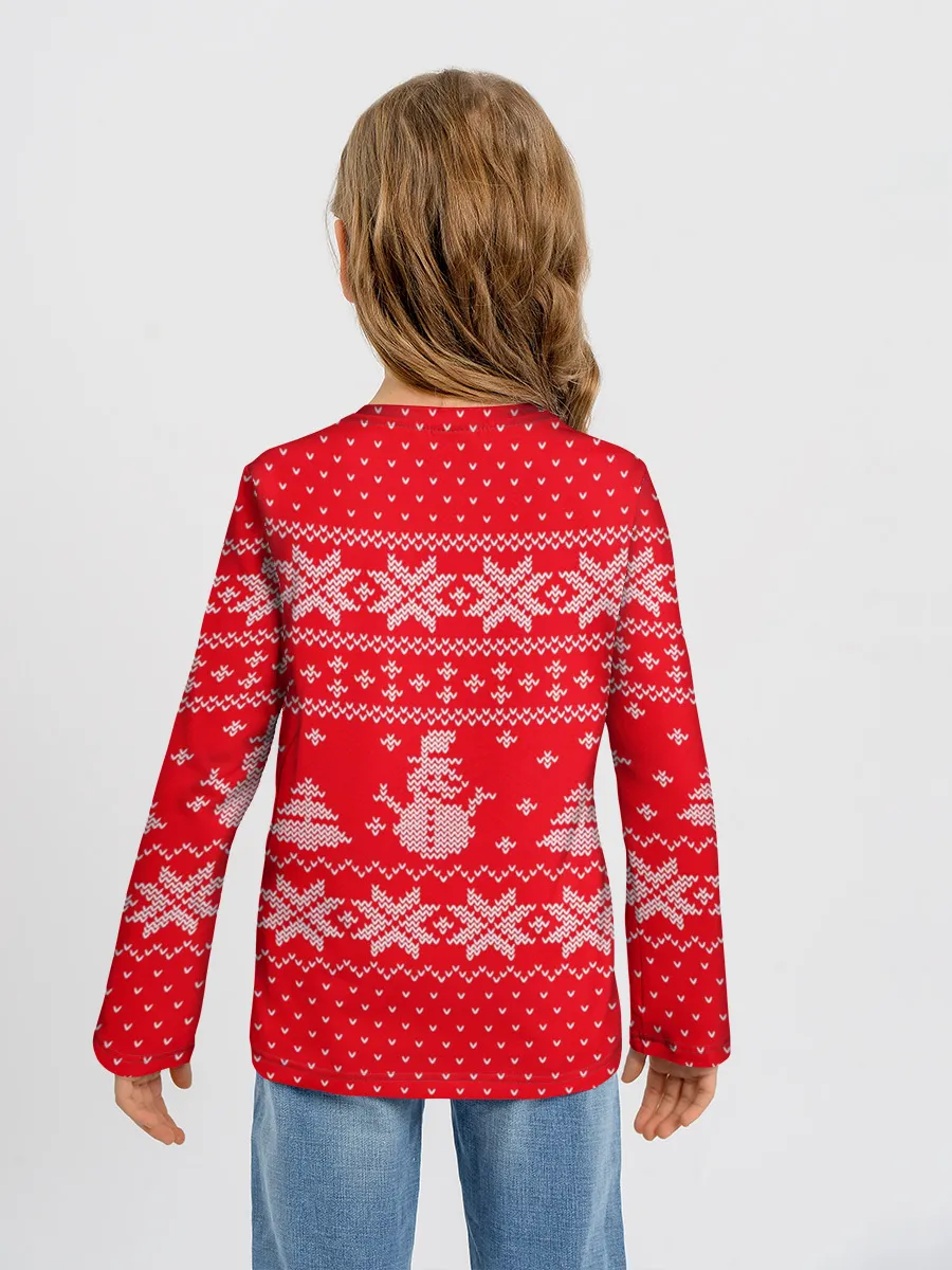 Детский лонгслив / Новогодний Рома