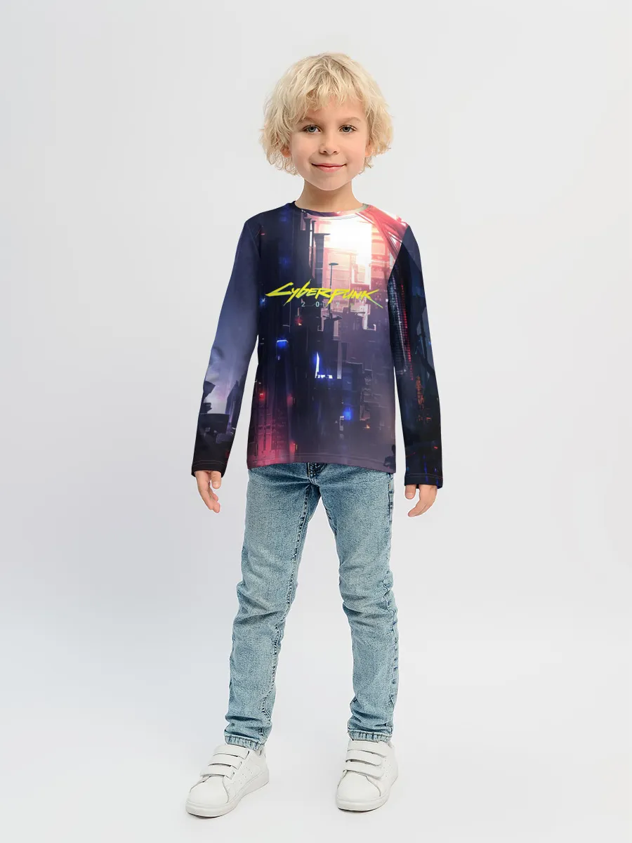 Детский лонгслив / Cyberpunk 2077