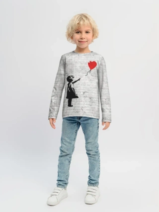 Детский лонгслив / Бэнкси: Девочка с Шаром
