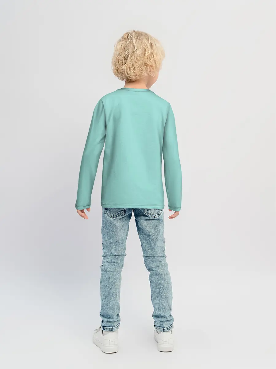 Детский лонгслив / Пингвин LOVE