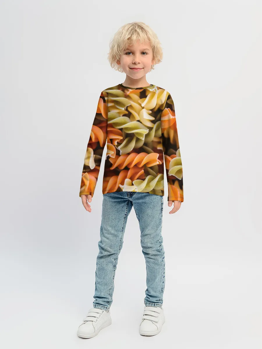 Детский лонгслив / Макароны Спиральки