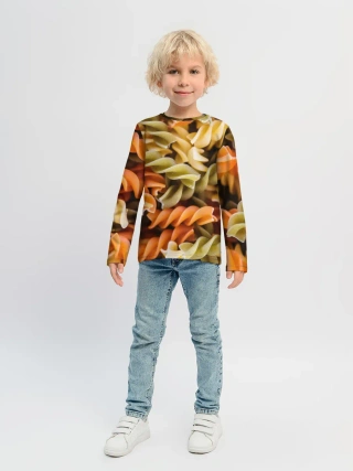 Детский лонгслив / Макароны Спиральки