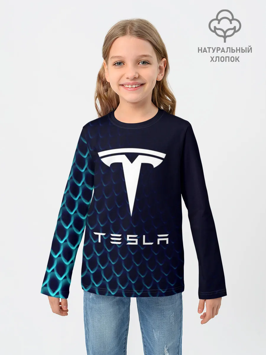 Детский лонгслив / Tesla Motors