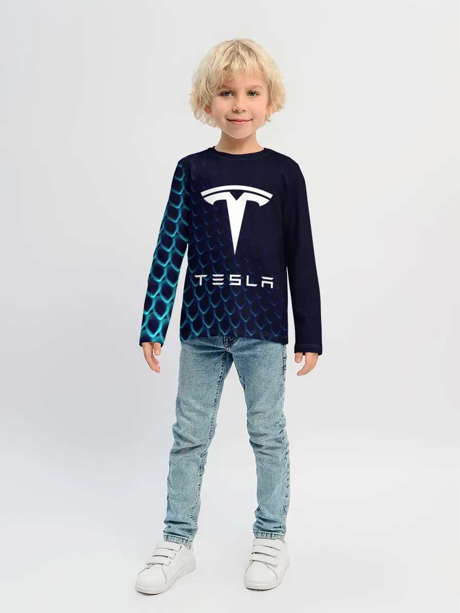 Детский лонгслив / Tesla Motors