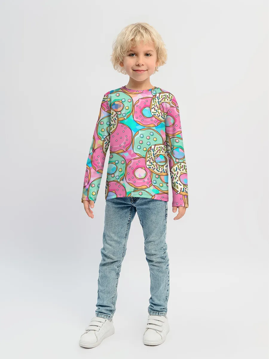 Детский лонгслив / Сладкие Пончики