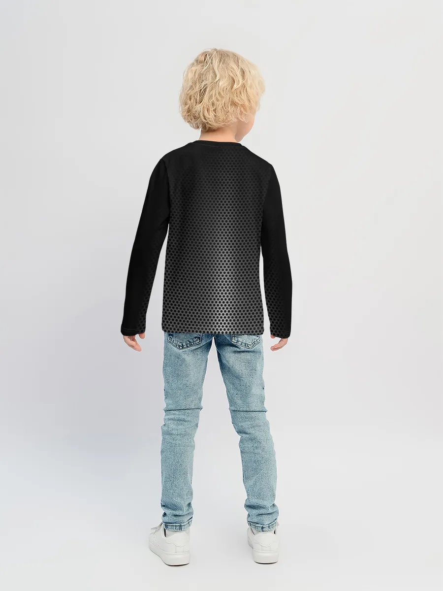 Детский лонгслив / Стальная ткань