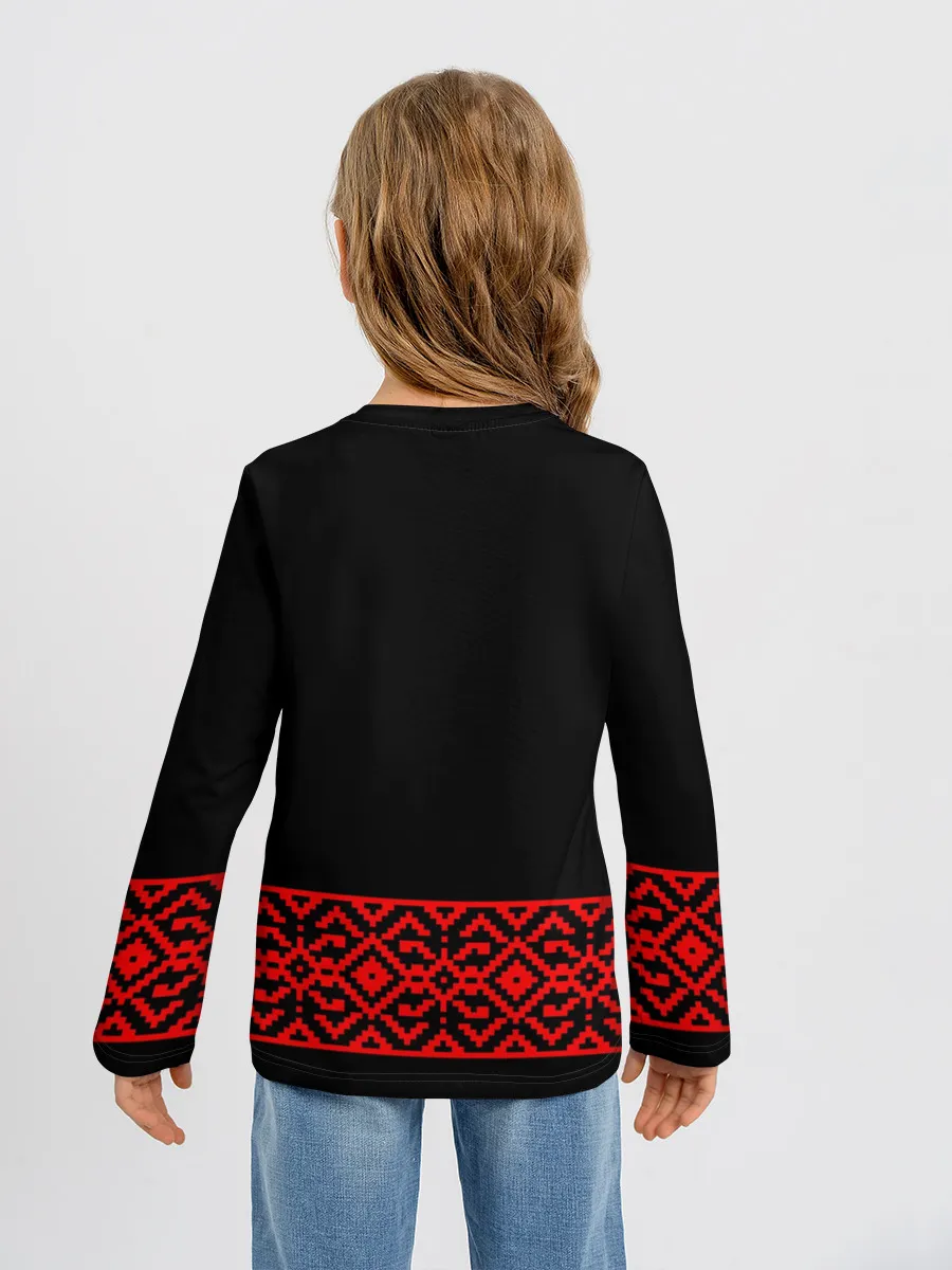 Детский лонгслив / печать Велеса