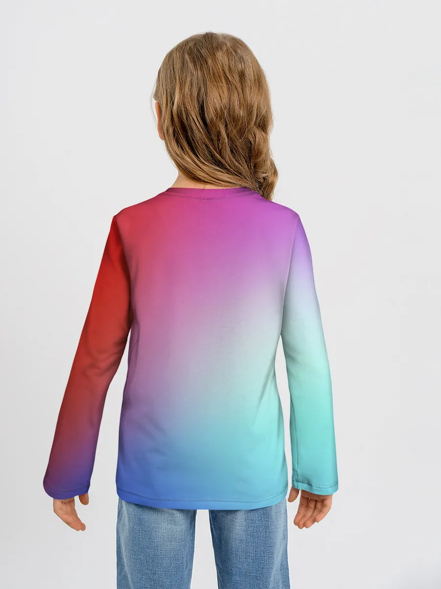 Детский лонгслив / Colorful Gradient