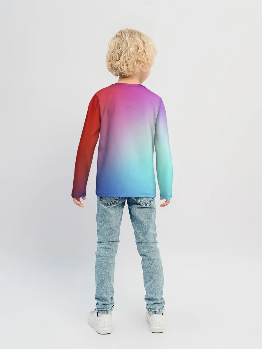 Детский лонгслив / Colorful Gradient