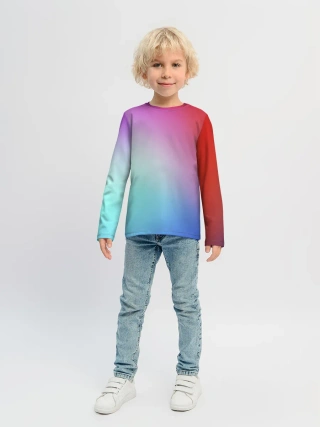 Детский лонгслив / Colorful Gradient