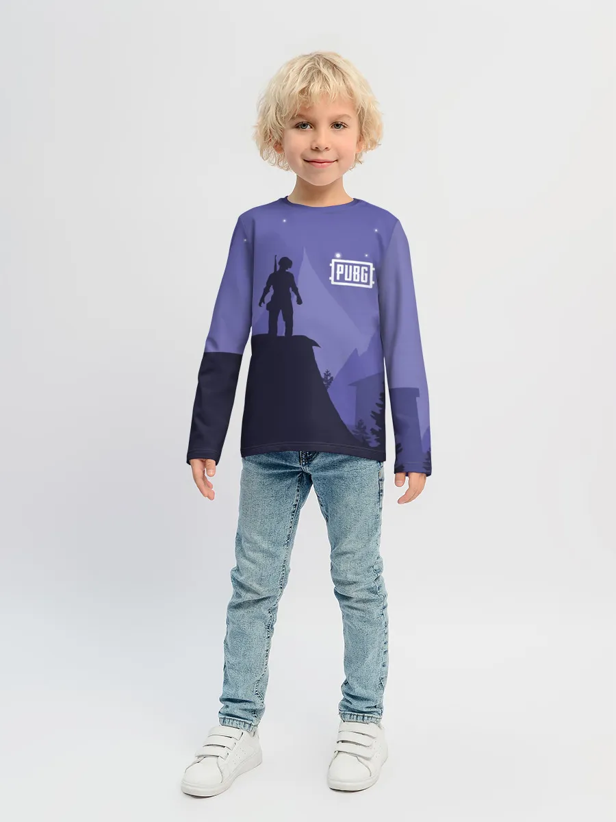 Детский лонгслив / Ночной PUBG