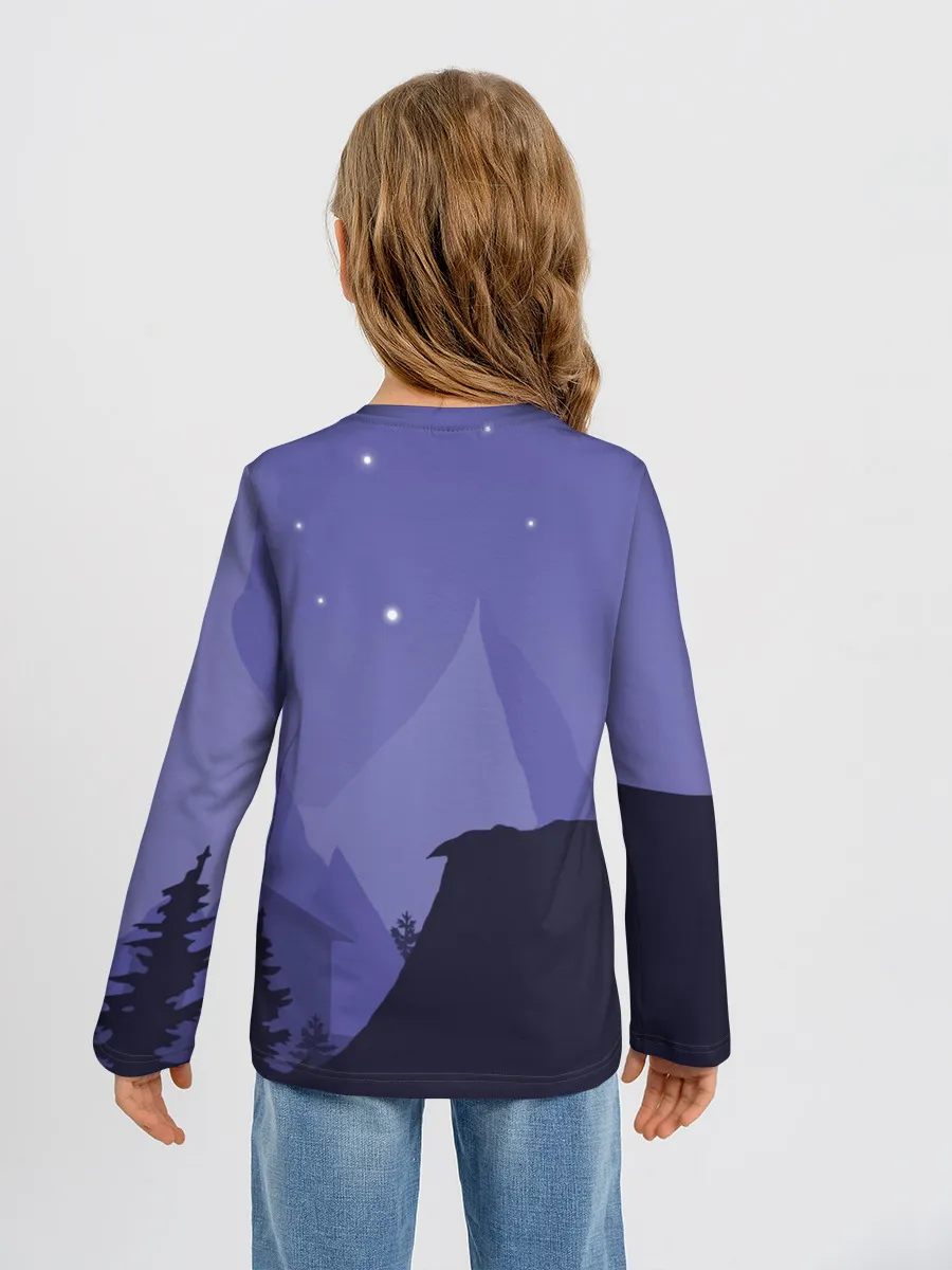 Детский лонгслив / Ночной PUBG