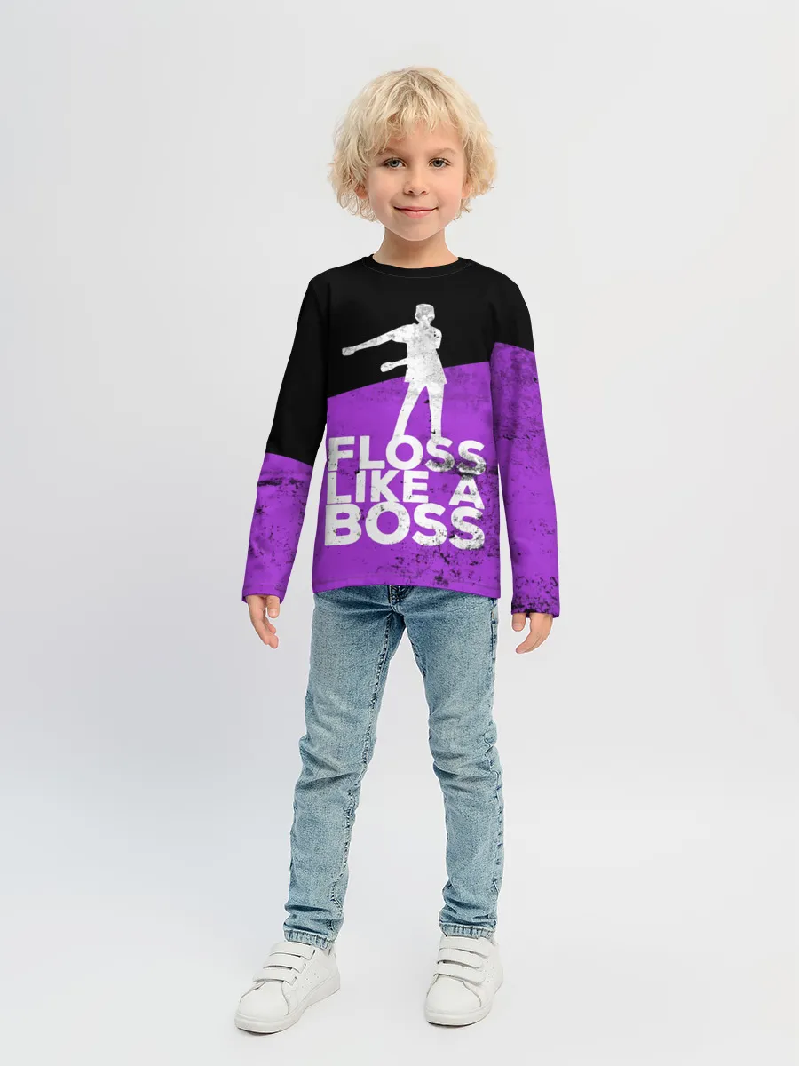 Детский лонгслив / Floss Like A Boss