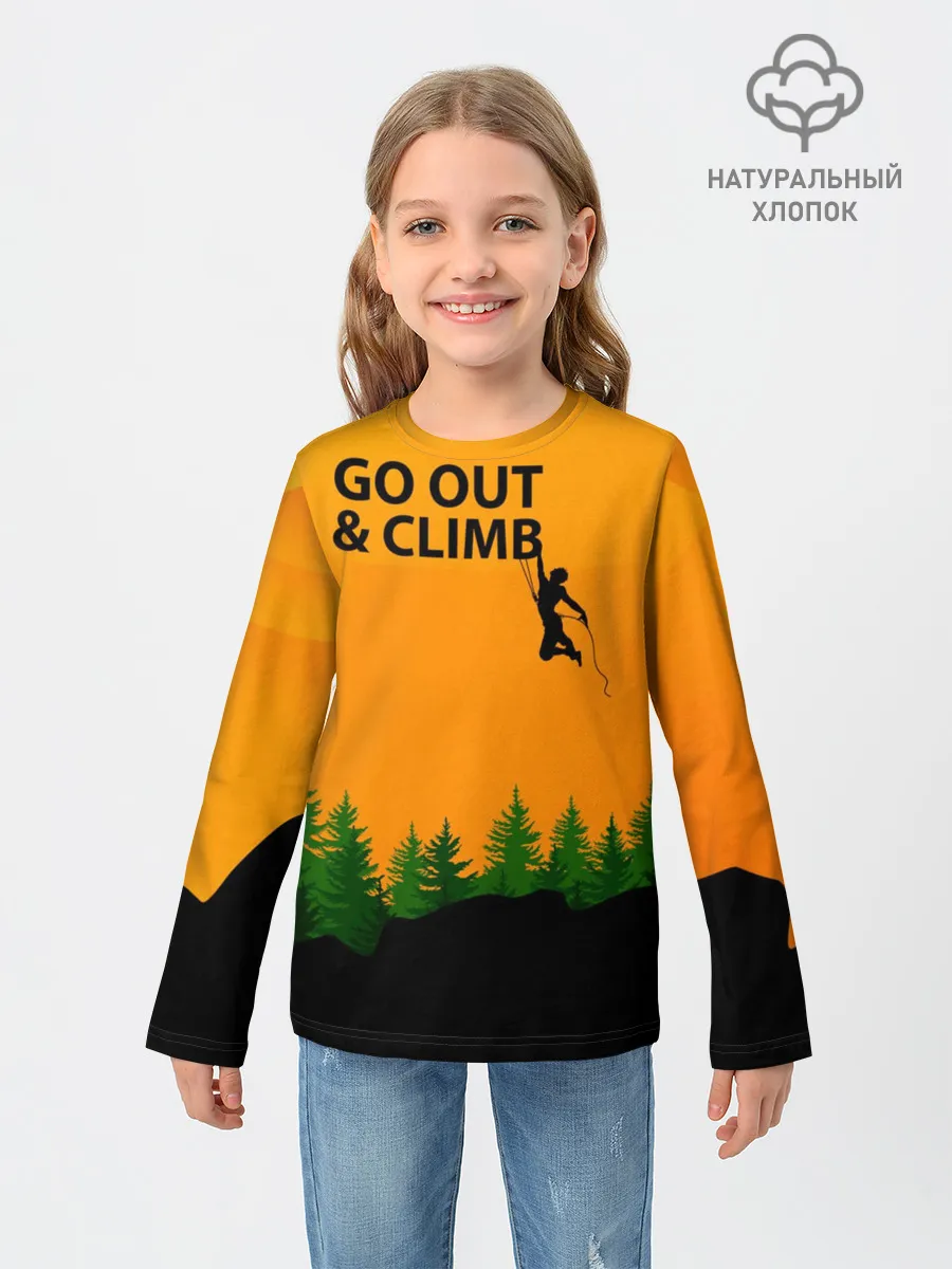 Детский лонгслив / Альпинизм