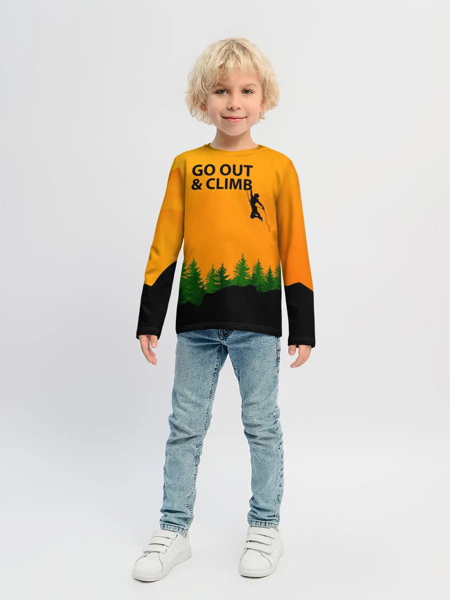 Детский лонгслив / Альпинизм