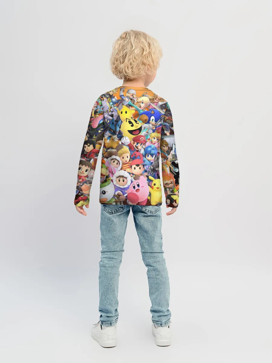 Детский лонгслив / Super Smash Bros