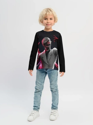 Детский лонгслив / Ken Kaneki машет рукой