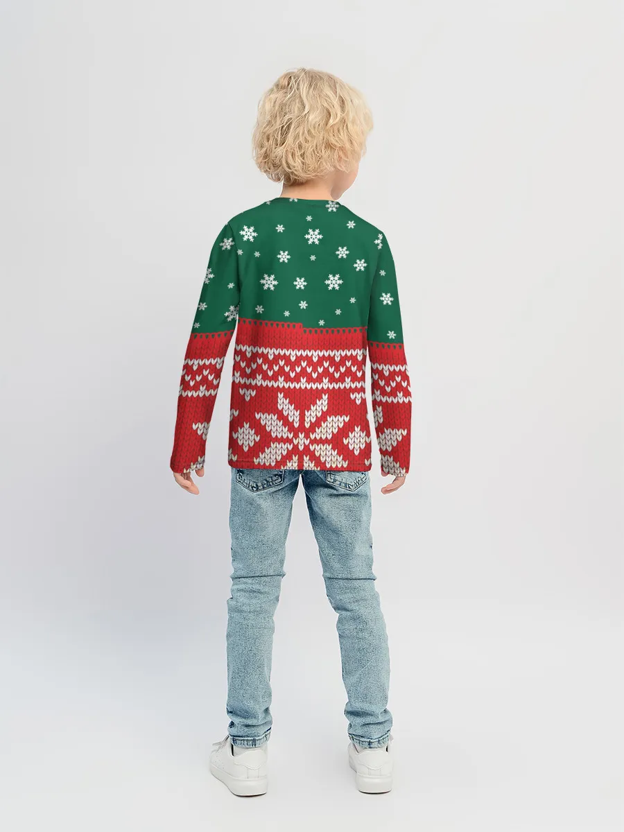 Детский лонгслив / Новогодний Дмитрий