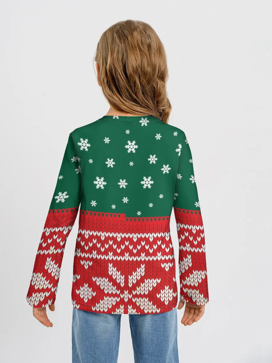 Детский лонгслив / Новогодний Евгений