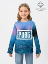 Детский лонгслив / PUBG light blue