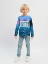 Детский лонгслив / PUBG light blue