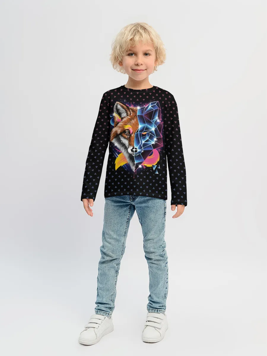 Детский лонгслив / Super Space Fox