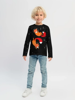 Детский лонгслив / Лисички в Космосе