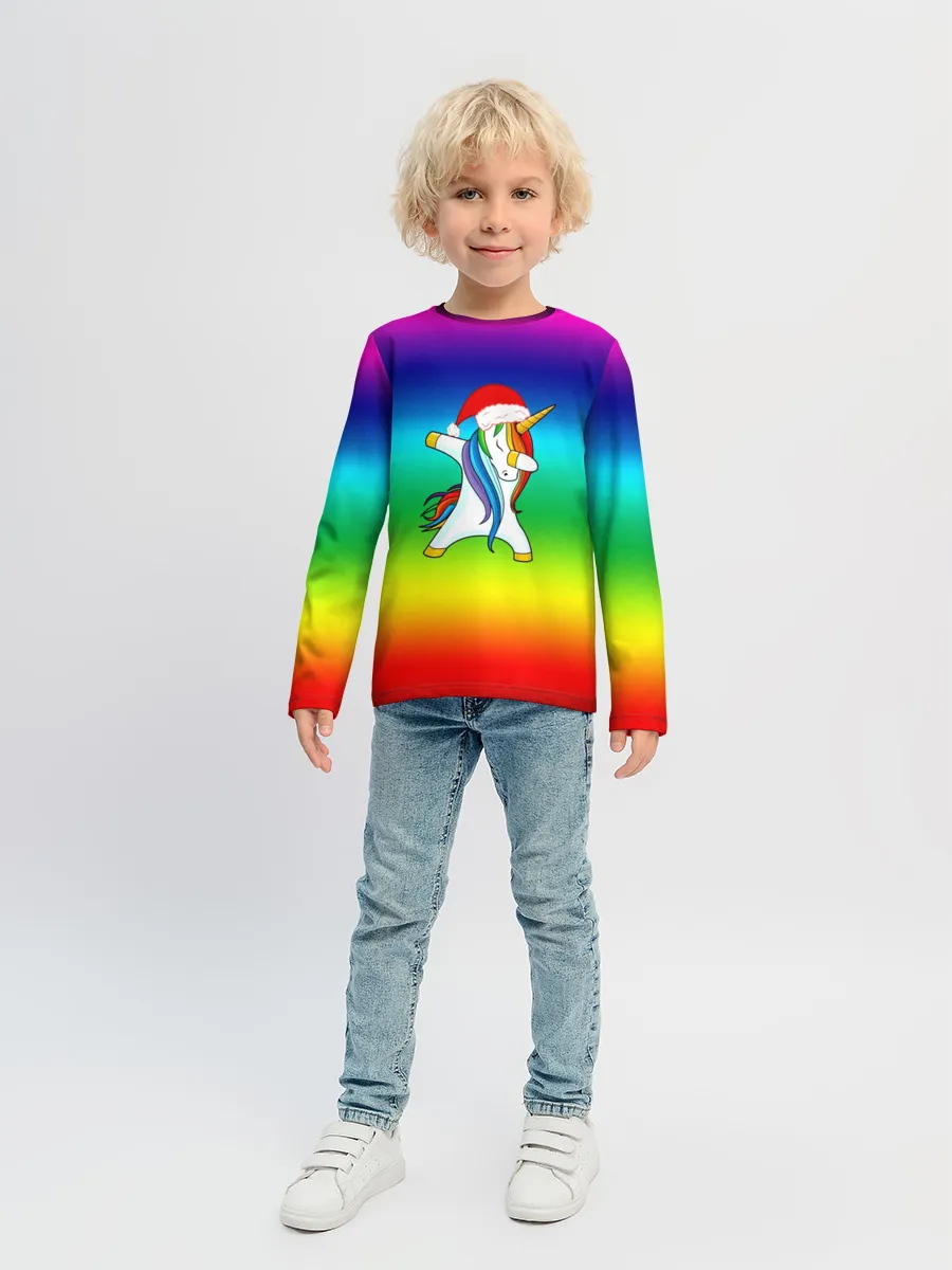 Детский лонгслив / Dab New Year