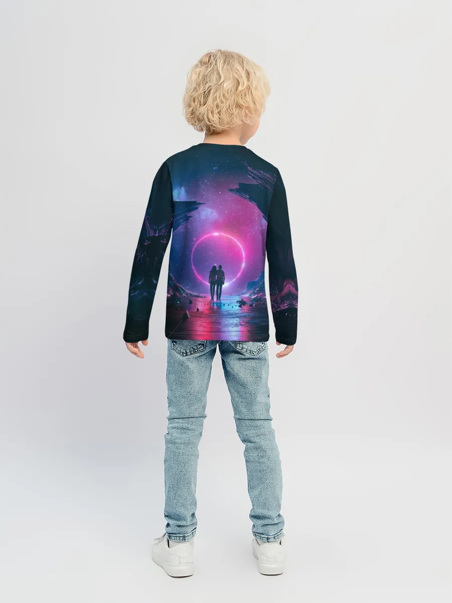 Детский лонгслив / Любовь в космосе