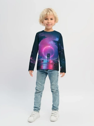 Детский лонгслив / Любовь в космосе
