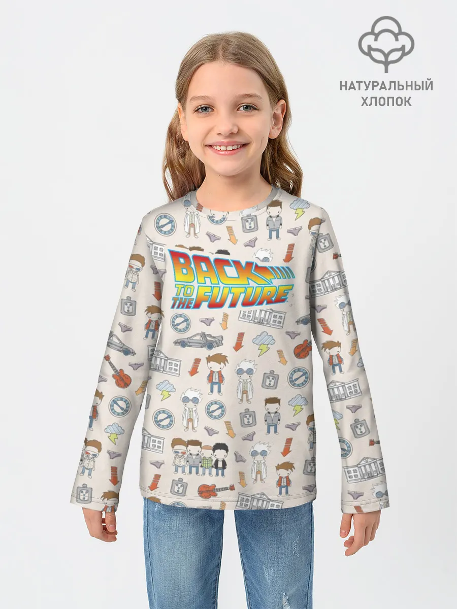 Детский лонгслив / Back to the future_5