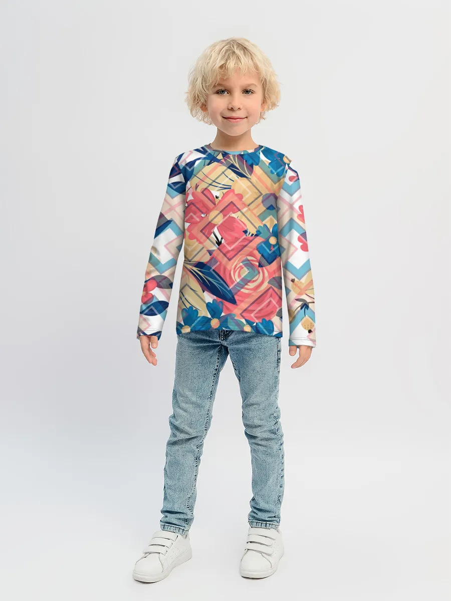Детский лонгслив / Абстракция