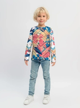 Детский лонгслив / Абстракция