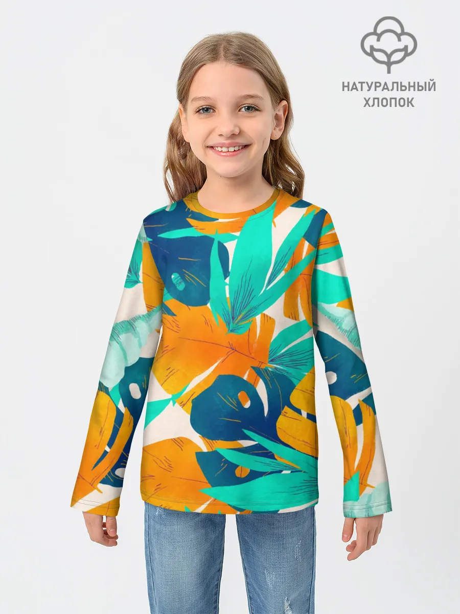 Детский лонгслив / Тропики