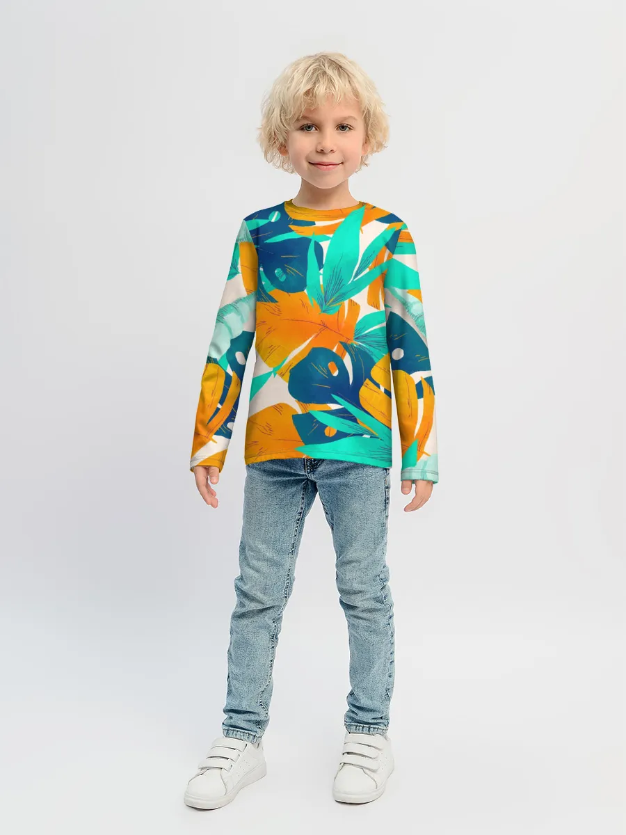 Детский лонгслив / Тропики