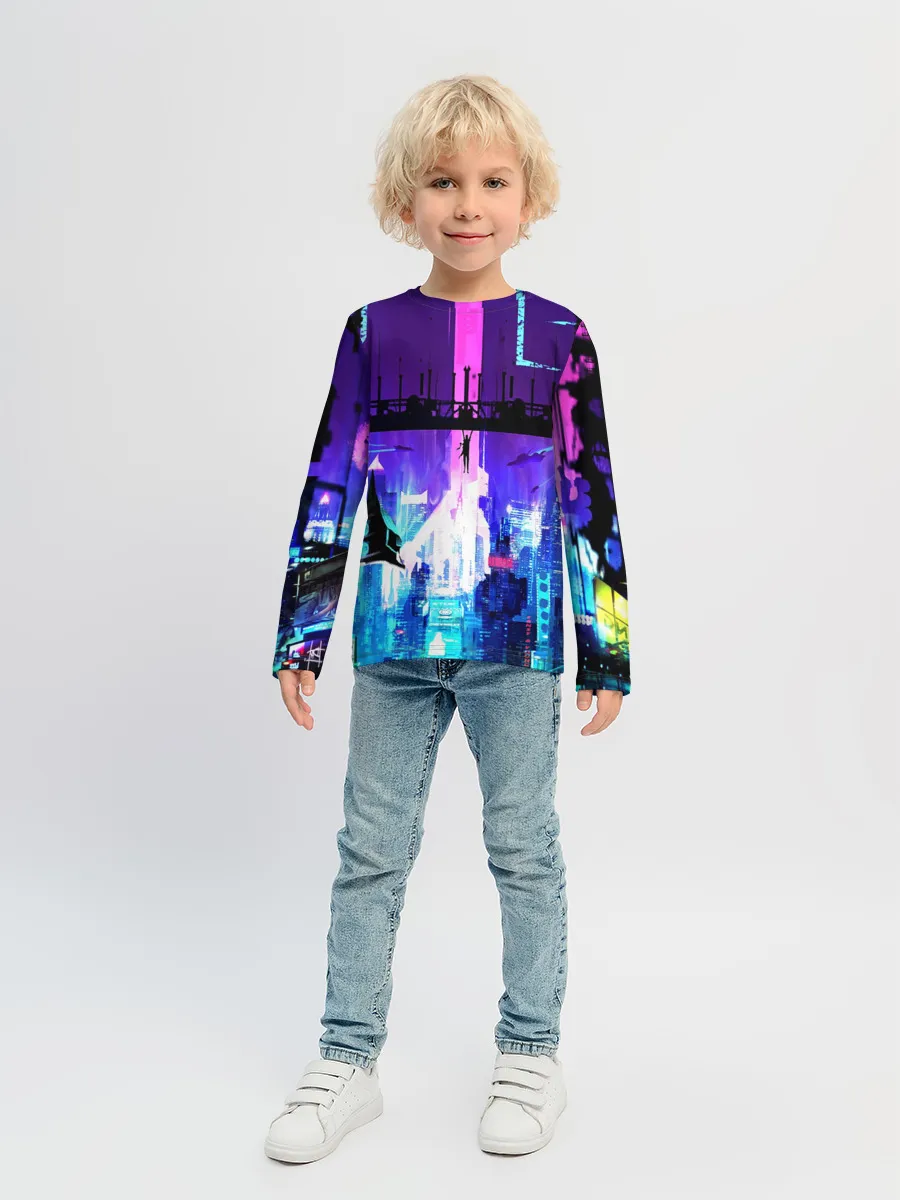 Детский лонгслив / CYBERPUNK