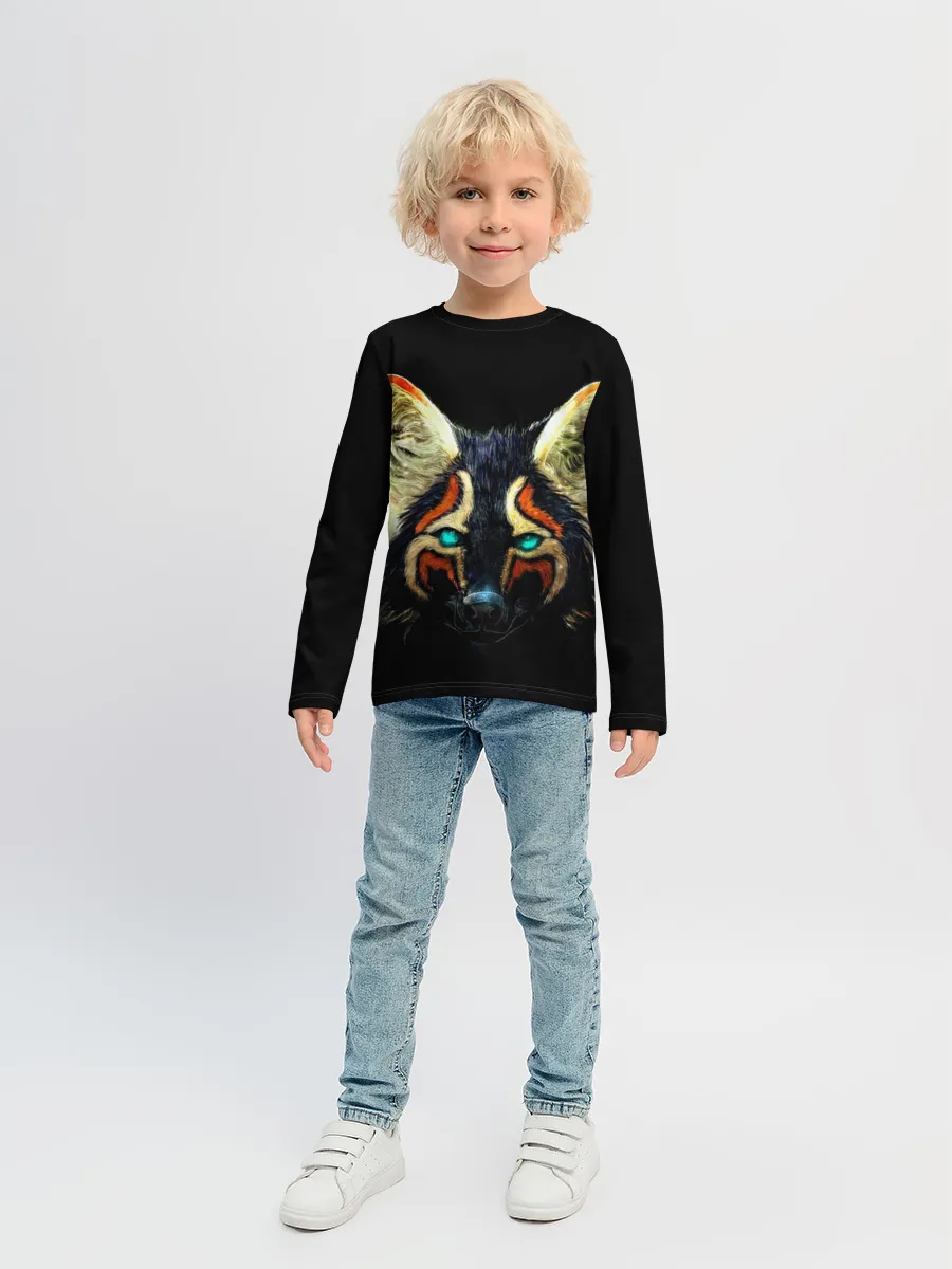 Детский лонгслив / Рыжий лис