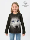 Детский лонгслив / Голубоглазый волк