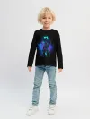 Детский лонгслив / Fortnite. Neon Raven