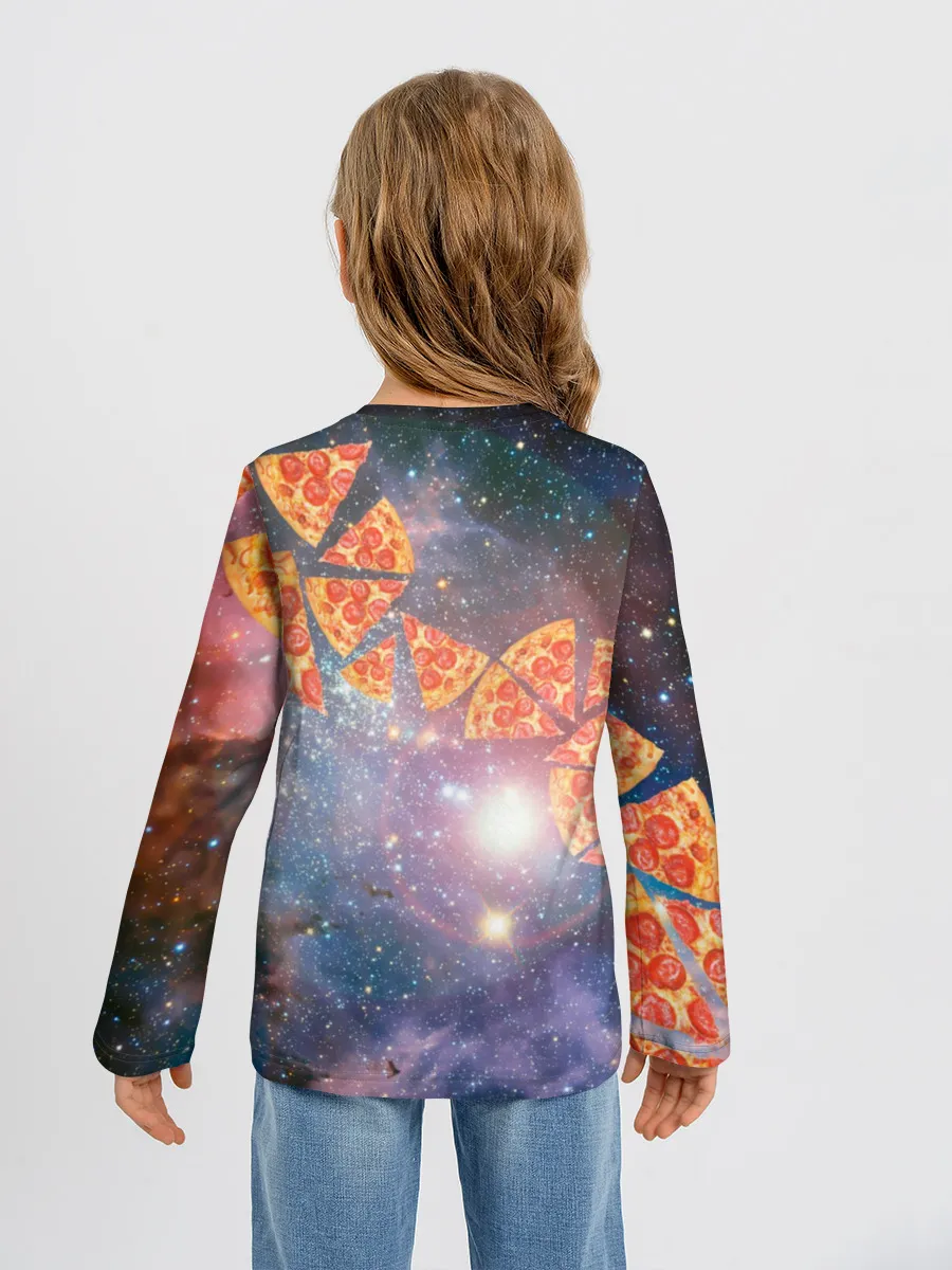 Детский лонгслив / Кот Диджей