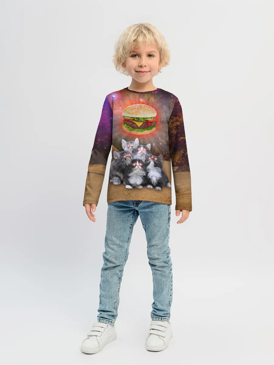 Детский лонгслив / Египетские Коты