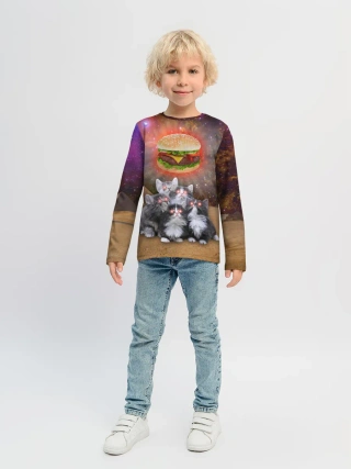 Детский лонгслив / Египетские Коты