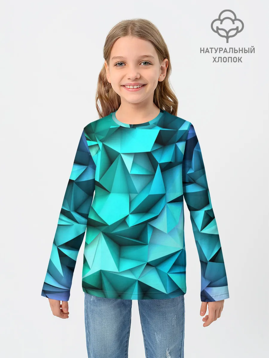 Детский лонгслив / abstraction geometry