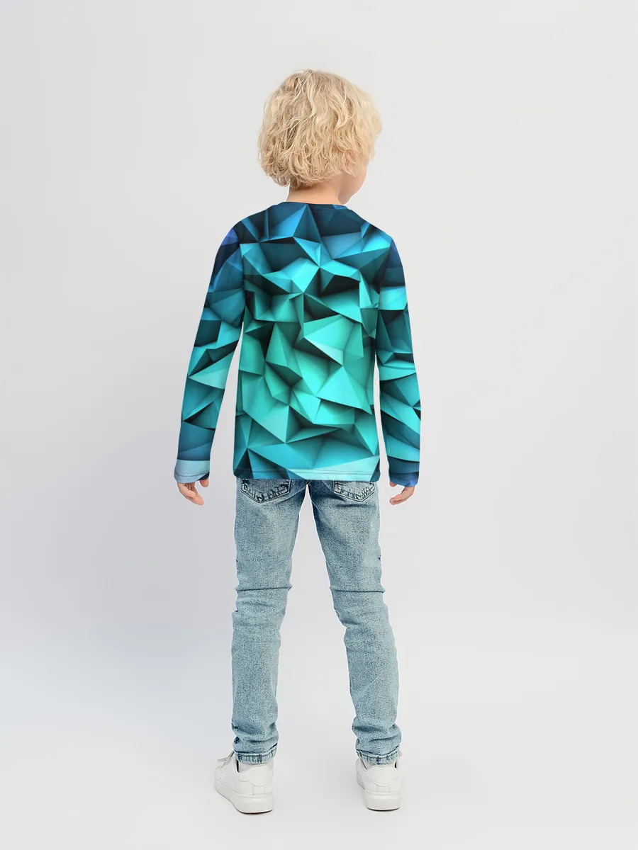 Детский лонгслив / abstraction geometry
