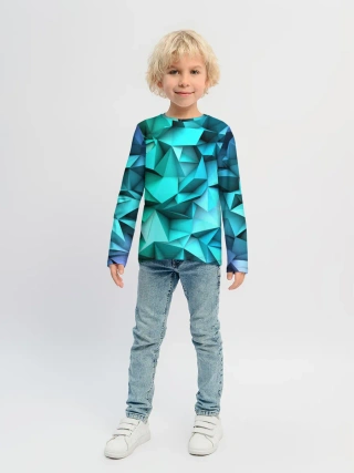 Детский лонгслив / abstraction geometry