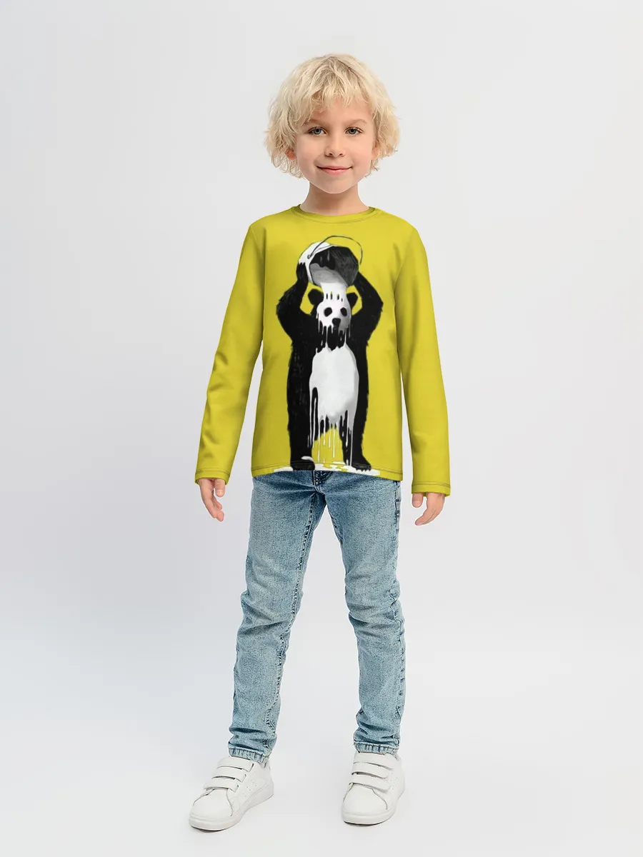 Детский лонгслив / панда