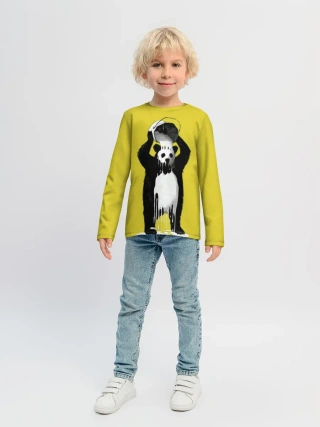 Детский лонгслив / панда